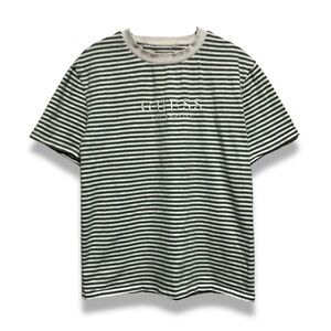 Guess Green Striped T-Shirt - (XS)